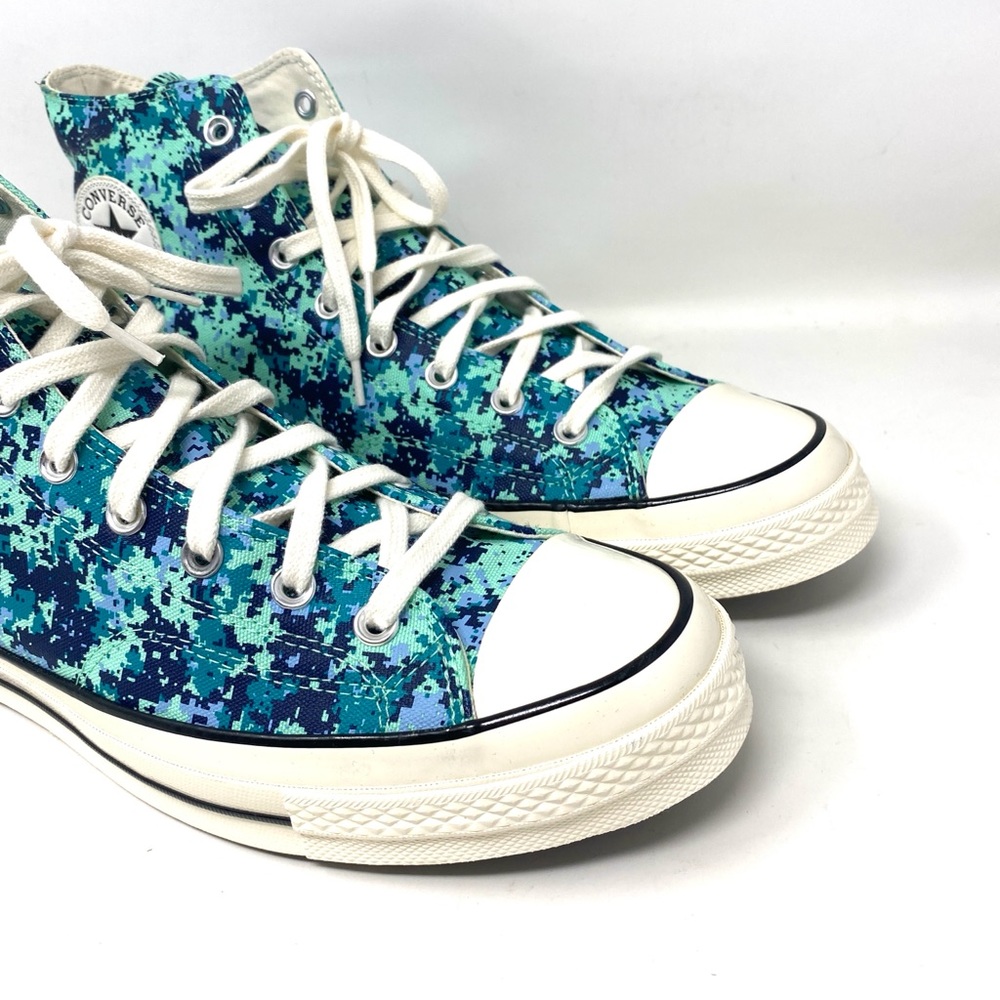 đź’–MEGA SALEđź’–Converse Chuck 70 Shoes Men's High Top Canvas Green Glow 170381C - Picture 3 of 10